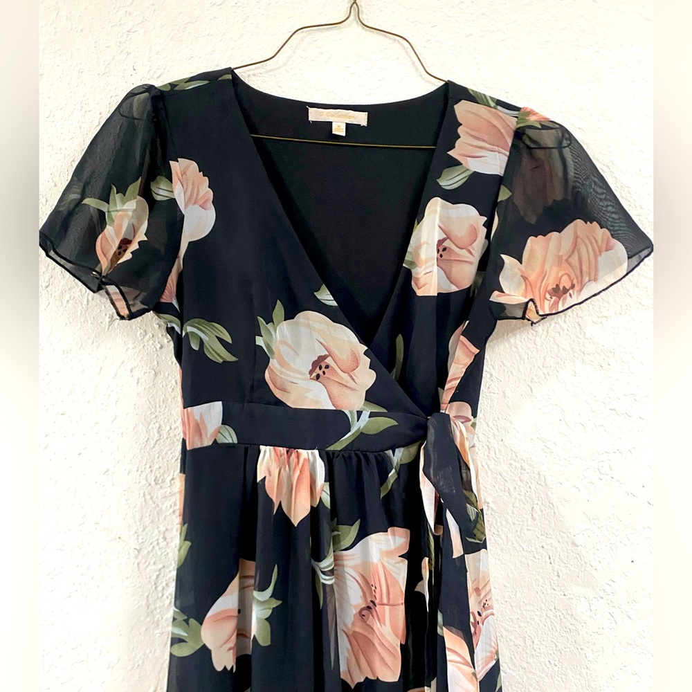 Floral Maxi Wrap Dress main image 0
